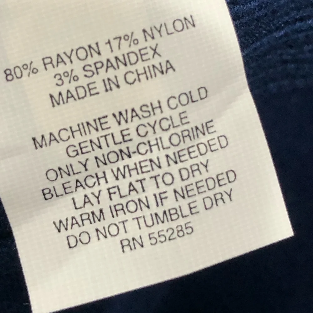 EXPRESS V-Neck Sweater | Deep V Knit Pullover Top | Blue | Small - Picture 10 of 10